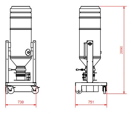 ASPUR ivac industrial vacuum cleaner with endless bag